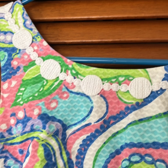 Lilly Pulitzer Multi Conch Republic Delia Lace Detail Shift size 00 - Picture 5 of 6